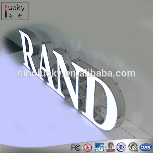 Acrylic Material Wall Mount Acrylic LED Sign With Your Design